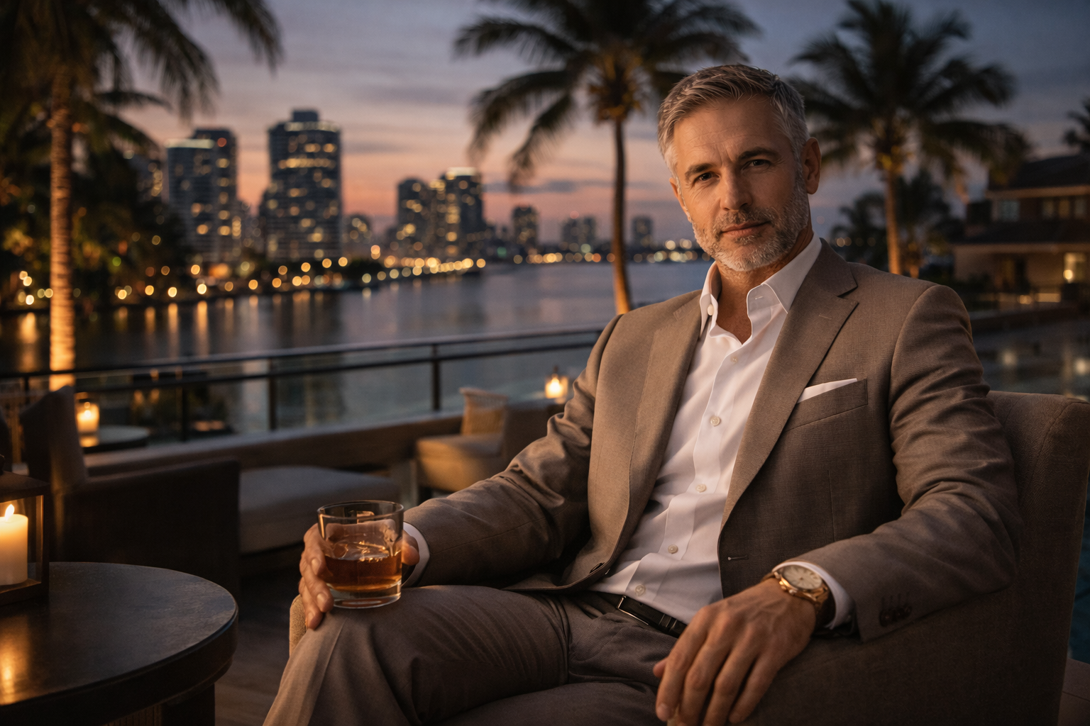 Modern Florida city atmosphere with warm skyline energy for the daddy Orlando city guide.